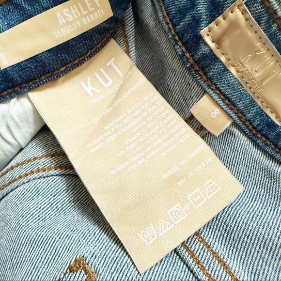 Kut From The Kloth Womens Ashley Slouchy Barrel Jeans Size 8 Decency Wash NEW - Picture 5 of 5